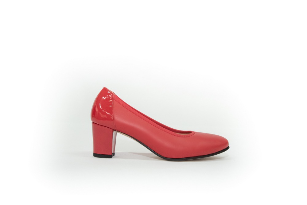 1252R - MODELLO ADELINA IN NAPPA ROSSA - immagine 4