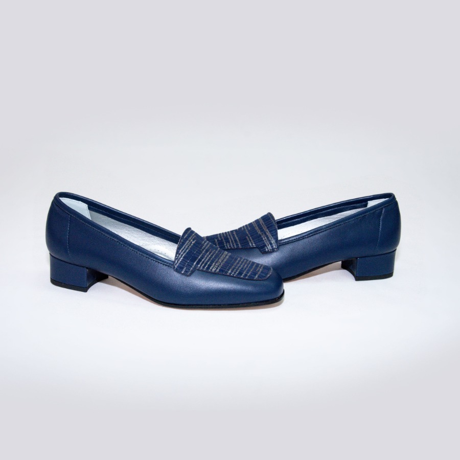 3190 – MOCASSINO IN MORBIDA NAPPA BLU - immagine 3