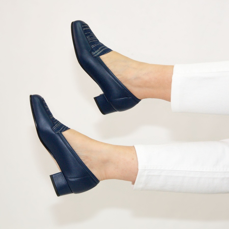 3190 – MOCASSINO IN MORBIDA NAPPA BLU